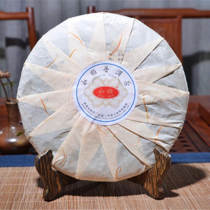 Qiao Mu Jin Zhen * Yunnan Puerh Golden Bud Pu-erh Bolo de Chá Maduro Puer Shu 357g