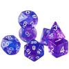 Transparent Mixed Colors Dice 7pcs Polyhedral Dice for DND RPG Board Game Accessories