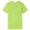 T-shirt pour enfants avec manches courtes vert citron 92/104/116/128/140