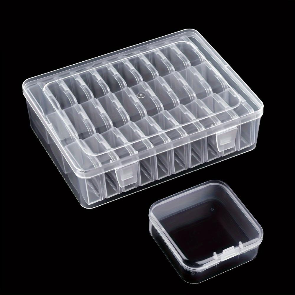 Plastic Jewelry Storage Case Multiple Grid Necklace Storage Container  Painting Accessories