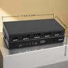 HDMI 4x1 Switch 4-Input 1-Output HDMI Switch HDMI Selector Supporting 4K@30Hz Ultra HD Includes Remote Control 10.2 Gbps High-Speed Data Transfer