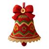 DIY Crochet Christmas Bell Ornament Kit Hand-Knitted Santa Claus Bell Christmas Tree Decoration Holiday Craft Set for Beginners Adults