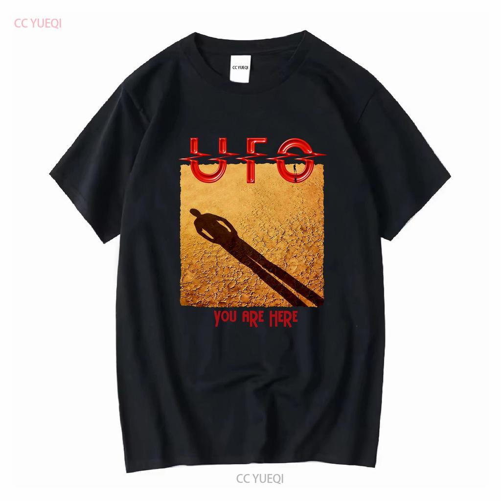 T-shirt UFO Band Album You Are Here Metal Rock Music vintage Lavata Comoda abbigliamento firmato Elasticizzata Moda casual
