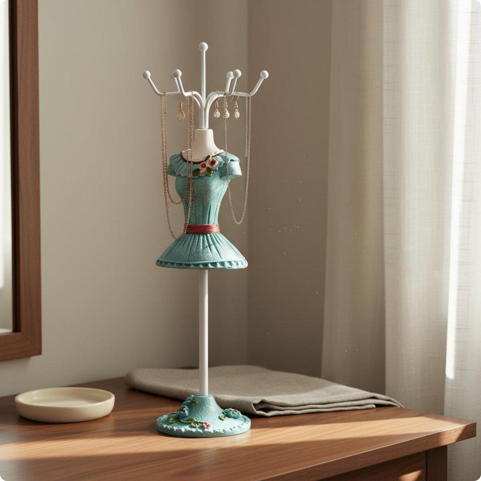 Mannequin Jewelry Stand Resin Material Mannequin Jewelry Display Stand Accessory Storage Decorative Home Decoration Multi-Use