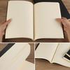 B5 Notebook,Sketchbook 140 Thickened Pages Black Cardboard Cover Blank Inner Pages For Quality Fine Art Painting And Doodle