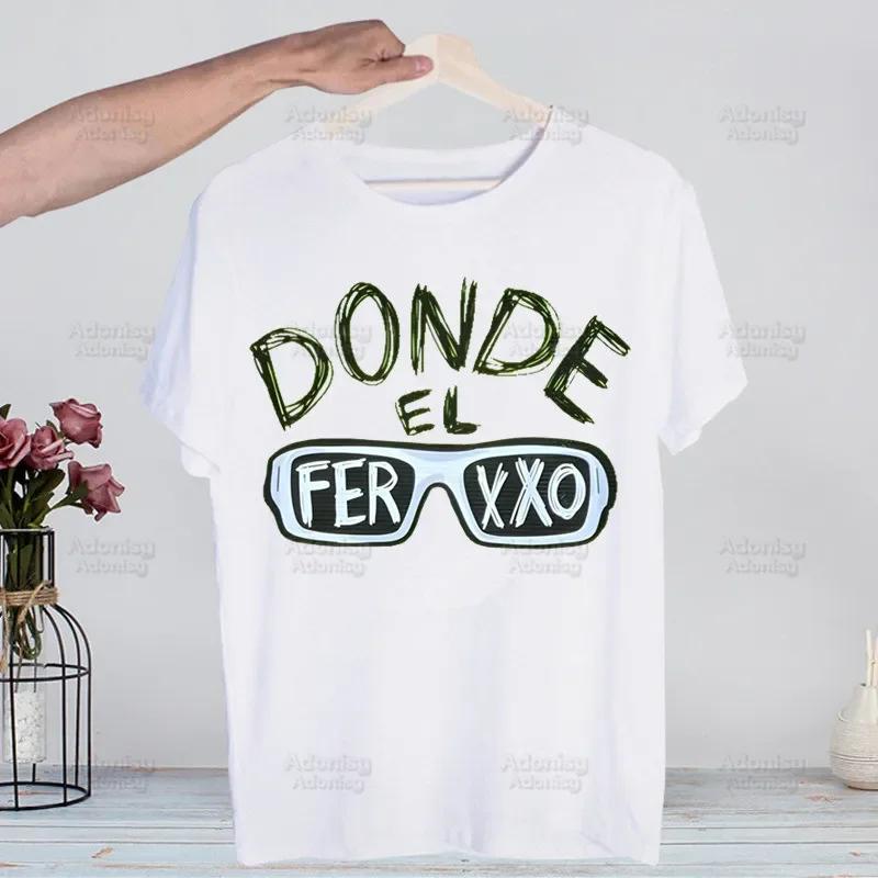 The Ferxxo Feid 90s Rapper Feid Ferxxo Harajuku T-shirts Summer Men Hip Hop Funny Tshirt Streetwear t shirts Short Sleeve Tops