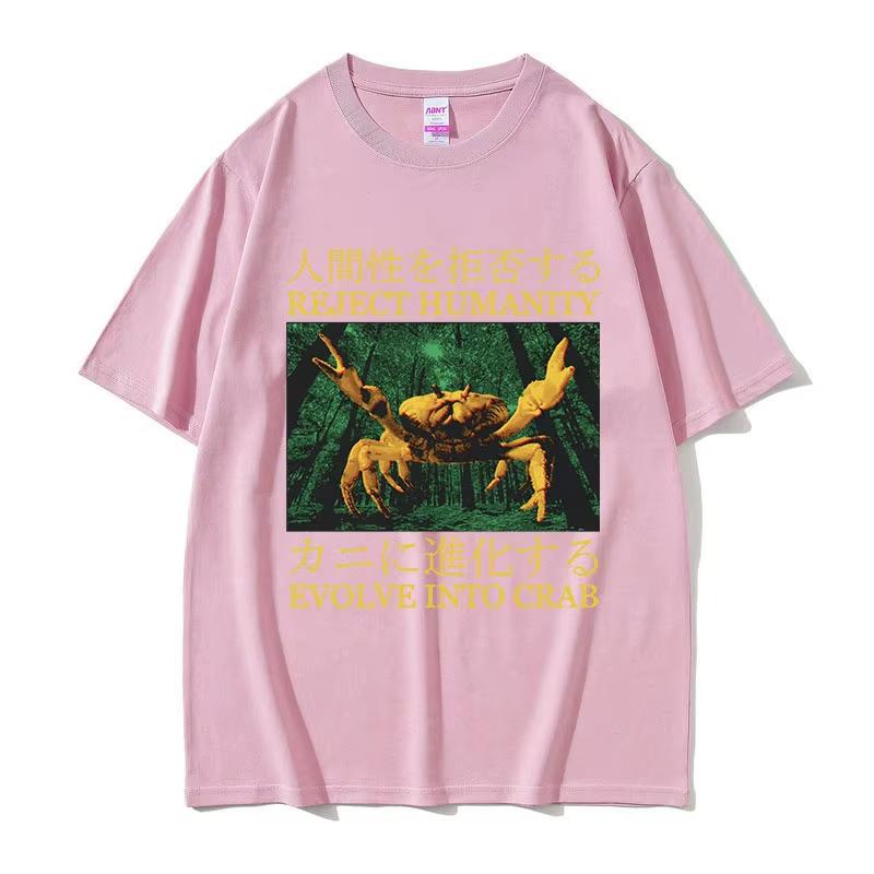 2025 Summe Eating Machine Japanese Mouse Fun Cheese Eating Machine Pattern Printed Leisure 100 Pure Cotton Printed Tshirt Y2k S