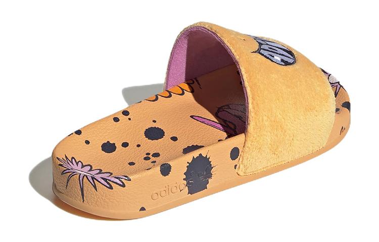 Kids' Adidas Originals Adilette Comfortable Abrasion Resistant Slippers Orange Yellow GY3303