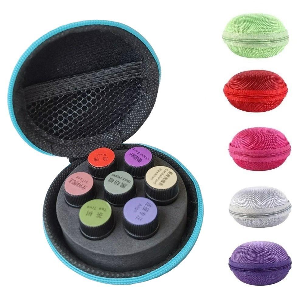 EVA Foam Insert Essential Oil Storage Bag Portable Multi Slot Interior Essential Oil Case Polyester Bottle Storage Bag