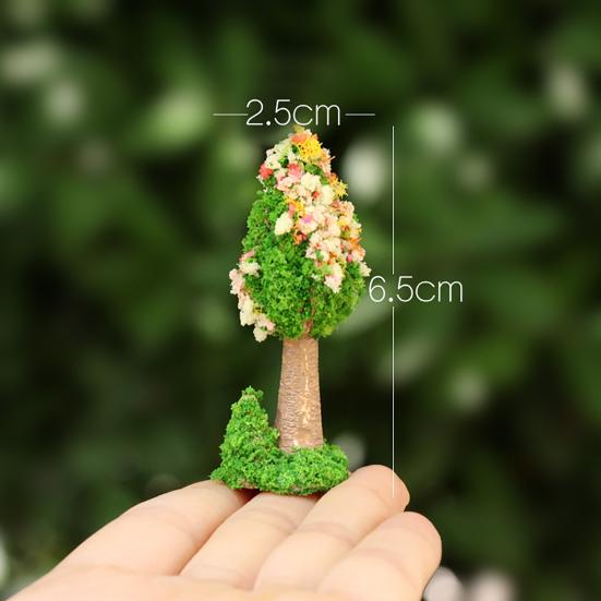 Model Trees Micro Landscape Ornaments Mini Artificial Trees for Moss Micro-Landscapes And Potted Plants Realistic Resin Craft Decorations for Home
