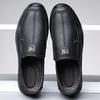 Fashion Mens Casual Leather Shoes Soft and Comfortable Quality Round Toe Slip-on  Business Party Social Shoe for Men Dress Shoe Fashion