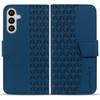 Wallet Case for Galaxy S26+ - Leather/PU, Blue, With Lanyard