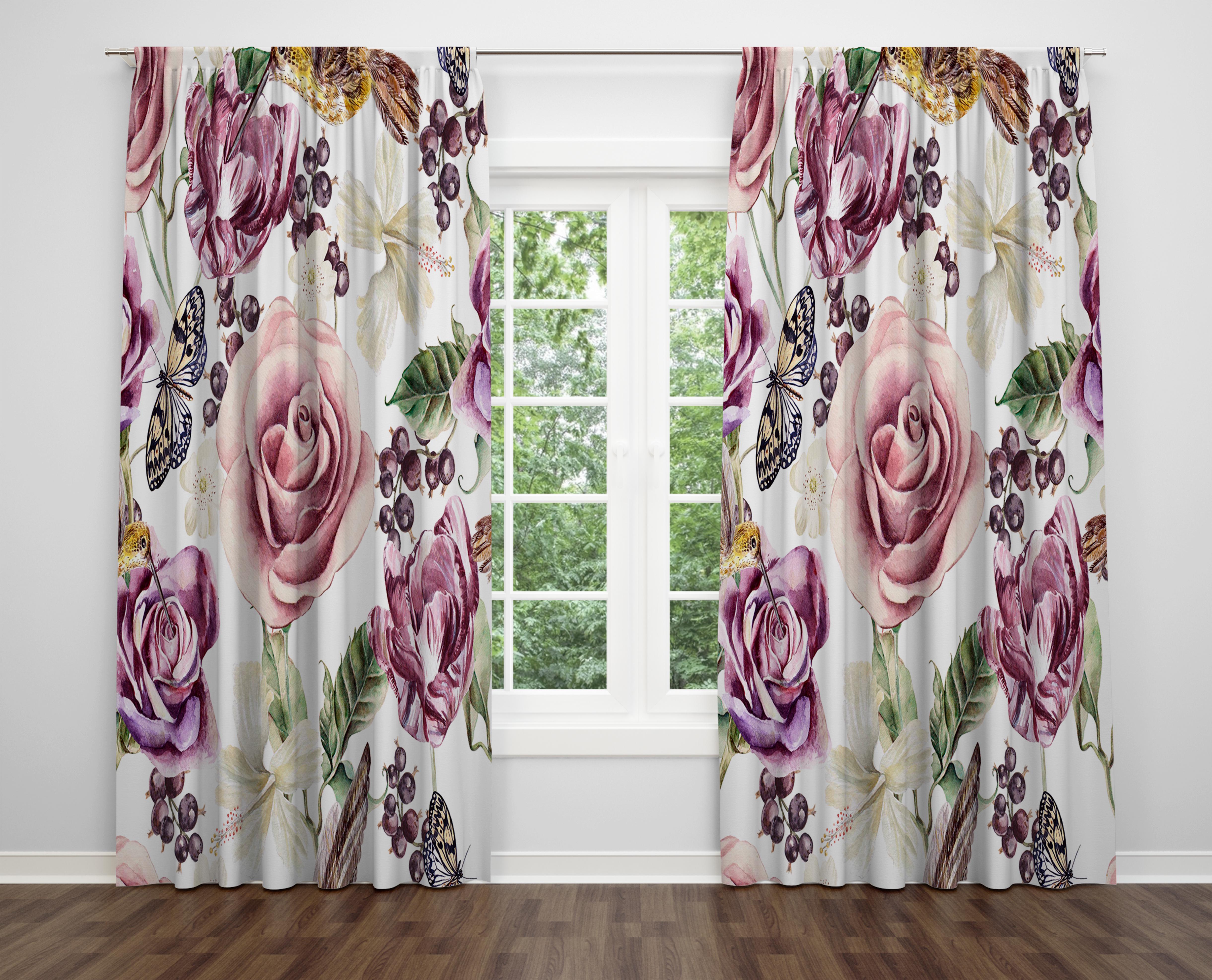 

Декоративний дизайн, високоякісна бавовняна тканина, ви можете вибрати одну або подвійну фіранку з крила 1 piece різнокольоровий