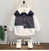 Boys' Handsome Striped Long-Sleeve Shirt, New 2025 Spring/Autumn Trend, Small to Medium Sizes