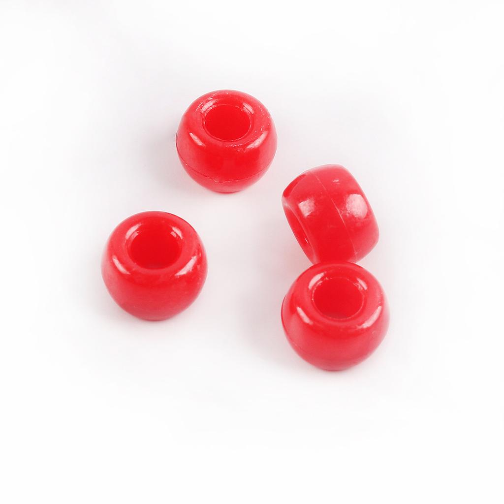 Acrylic Pony Beads Large Hole Beads Dreadlocks Solid Color Bucket Beads Diy Mobile Phone Chain Necklace Loose Beads Jewelry Accessories