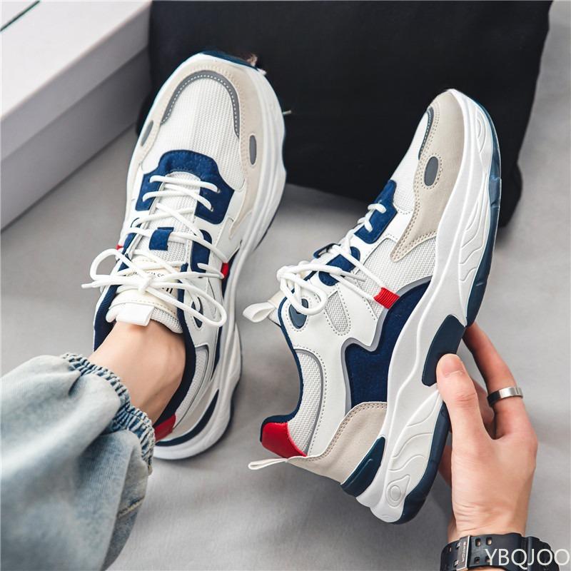 Fashion Spring fashionable versatile thick soled anti slip sneakers men's new breathable men's shoes casual comfortable men's shoes