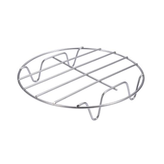 Stainless Steel Steaming Rack Multifunctional Cooling Rack Round Four-Legged Steaming Rack for Kitchen Cooking