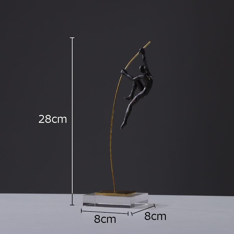 

Creative Gymnastic Figure Statue Desk Decoration Acrobat Character Resins Sculpture Crafts Ornaments Living Room Furnishings