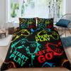 Gamer Bedding Sets For Boys Gaming Duvet Cover Set Video Games Comforter Cover Play Designs Bed Set With Pillowcase
