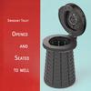 Portable Folding Emergency Toilet Commode for Car