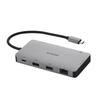 Elecom Hub Docking PD 140W X X HDMI 4K SD USB-C Station, 9-in-1, Compatible, USB-C 2, USB-A 2, 60Hz, + microSD, LAN, Silver, DST-090BP1SV