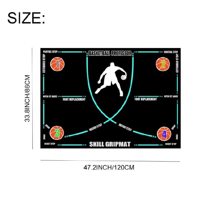 Agility Footstep Training Mat Basketball Pads NonSlip Silence Equipment for Improve Speed, Strength and Coordination