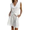 Suit European and American Design Cotton and Linen Suit Vest Set Women clothes Summer Leisure Sleeveless Vest Shorts Two-piece Set