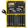 JCB Allen Key Set 6 Pieces On a Sheet 12-24mm Type L Cr-V HEX
