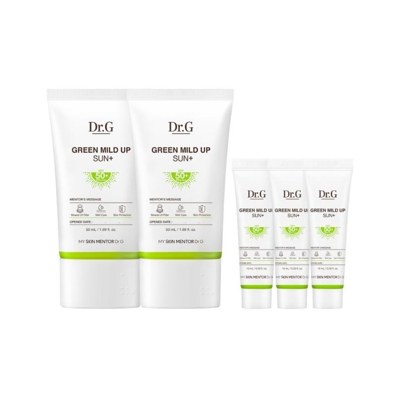 

[Dr.G] Green Mild Up Sun Cream SPF50+ PA++++ 130ml (50ml x 2EA + 10ml x 3EA) / 4.40 fl. oz.
