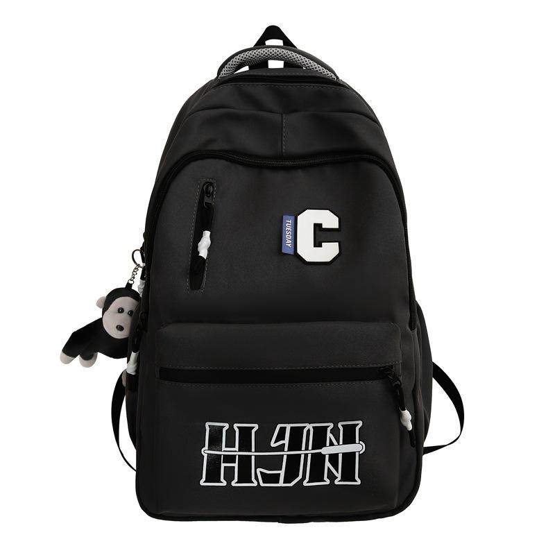 Schoolbag Backpack Fashion Women's Large Capacity Travel Computer Backpack Men's Casual Bag Junior High School Student High School Elementary School
