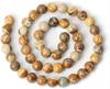 Picture Stone Bead Round Spacer Loose Beads for DIY Handmade Jewelry Making Accessories