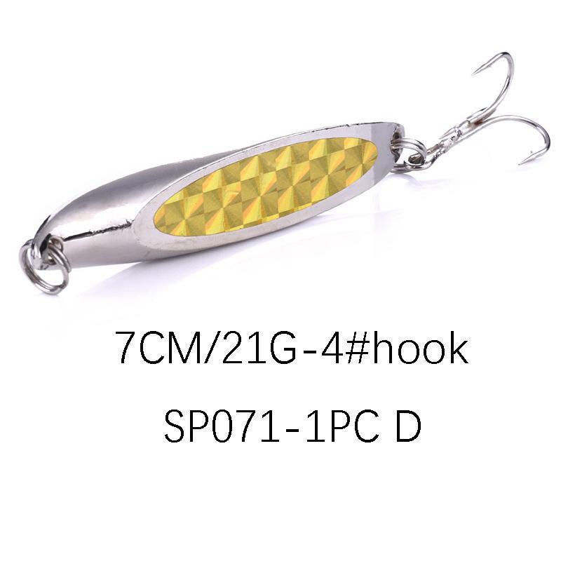 

Lure Bait Slanted Cut Sequins7cm21gLong Casting Metal Lure for Sea Fishing, Special for Bass and Perch, Freshwater Version 7CM-21G-