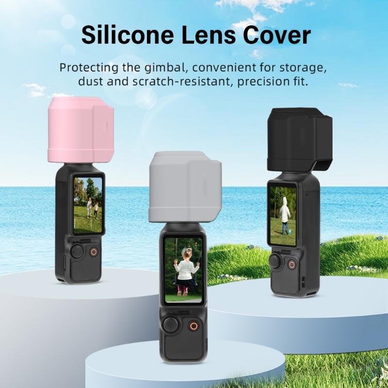 Protective Silicone Lens Caps for Pocket 3 Action Camera Lens Case Cover Scratch And Dust Resistant Protector Cover