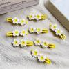 Yellow Plumeria Bangs Hair Clip Cute Broken Hair BB Clip Hair Accessory Girly Fresh Flower Duckbill Clip Hairpin