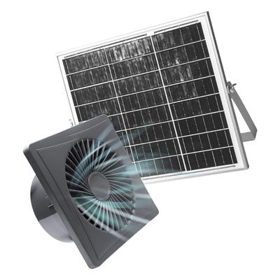 Ventilador de Extracción de Alta Eficiencia para Sistema de Ventilación Solar 3W Solución de Ventilación Exterior para Invernaderos y Refugios de Mascotas