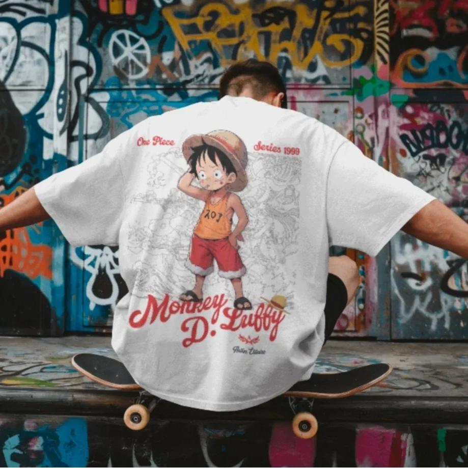 T Shirt Men Women 2026 Summer Casual Short Sleeve Tops Streetwear Graphic Tee Cartoon Print Y2k