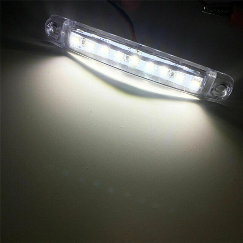 2PCS 9SMD Red Trailer Lights 12 V Side Marker Light Caravans Rear Light Trailer Light 12 V Rear Truck Lights LED Lamp 12v