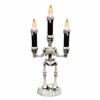 Candelabro Teschio di Halloween con Candela LED Decorazione, Ornamento Spettrale da Tavolo, Personalizzato per Scena di Festa