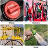 Fuel Line Hose, 6.5mm ID 13mm OD 4.9ft Length, NBR Rubber High Pressure Heat Resistant Gas Line Hose Oil Hose W 4pcs Clamps for Automotive Fuel