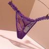 Women Lacy G-String Thongs No Show Bikini Panties Underwear Low Waist Thongs T-back Lingerie  Yellow XL