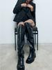 Fashion Winter Long Boots For Women Fashion Slip On Square Heel Over the Knee High Boots Winter Shoes Ladies Elegant Mordern Booties