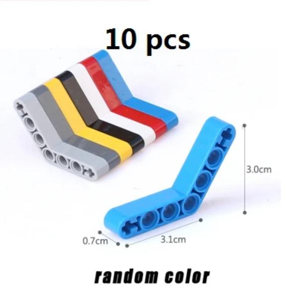 MOC High-tech Beam Thick Series L-shape and Bent Beam DIY Building Blocks Bricks Compatible with Lego High-tech Educational Toy