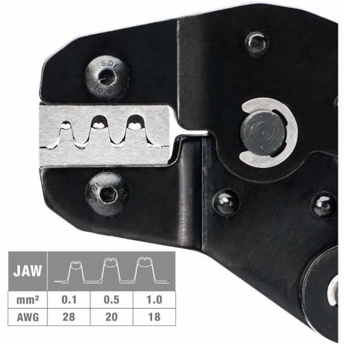 IWISS 2.54mm Pitch 2550 QI Connectors, 13-Piece Set, Open Parallel Terminals, Precision Simultaneous Crimping Pliers SN-025 + 620KIT