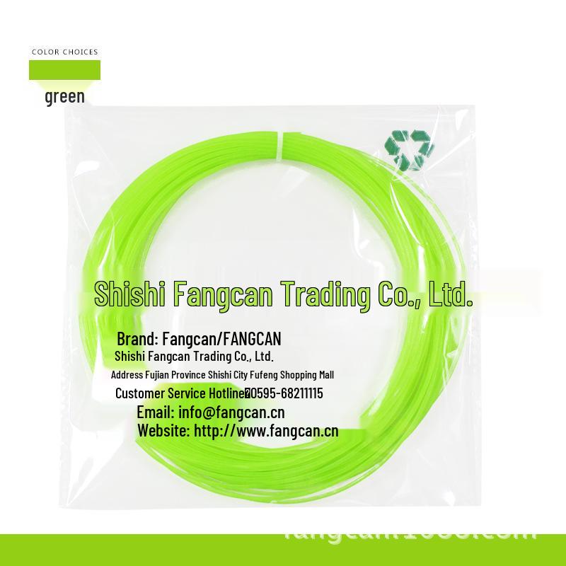 FANGCAN Высокоэластичная нейлоновая струна для теннисной ракетки - Прочная, 12 м мононить зелёный