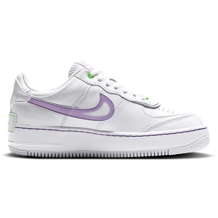 New Nike Air Force 1 Low Shadow White Electric Green Women's DD9684-100