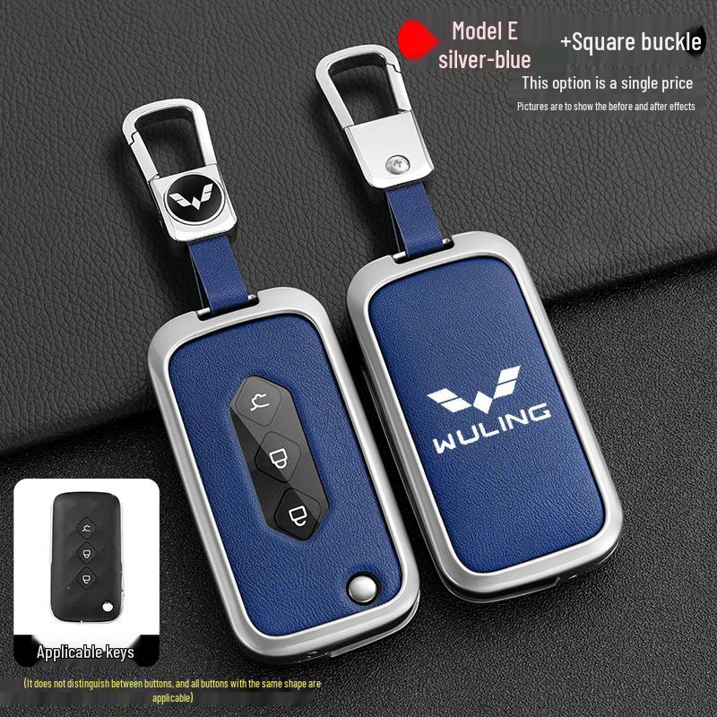 Kryt klíče Wuling Xingchen 2022 pro edici 21 Jiachen Xingyao - Kovový skládací skořepinový klíč k autu s přezkou
