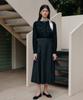 YUPPE Tucked Flare Skirt_Black