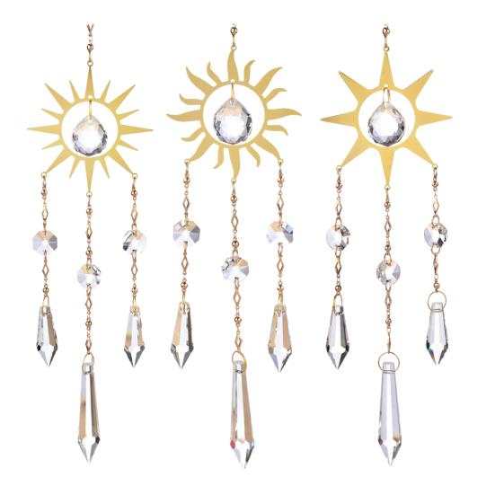 Large Sun Crystal Sun Chime Prism Catcher Wind Sun