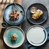 Japanese Ceramic Steak and Dessert Plate - High-End Underglaze Design for Home and Commercial Use