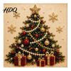 Kit Ornamento Casa Invernale Kit Pittura Perle Finte di Natale Arte 3D Fai da Te con Cornice Perline Artigianato per Adulti Principianti Decorazione Murale Festiva
